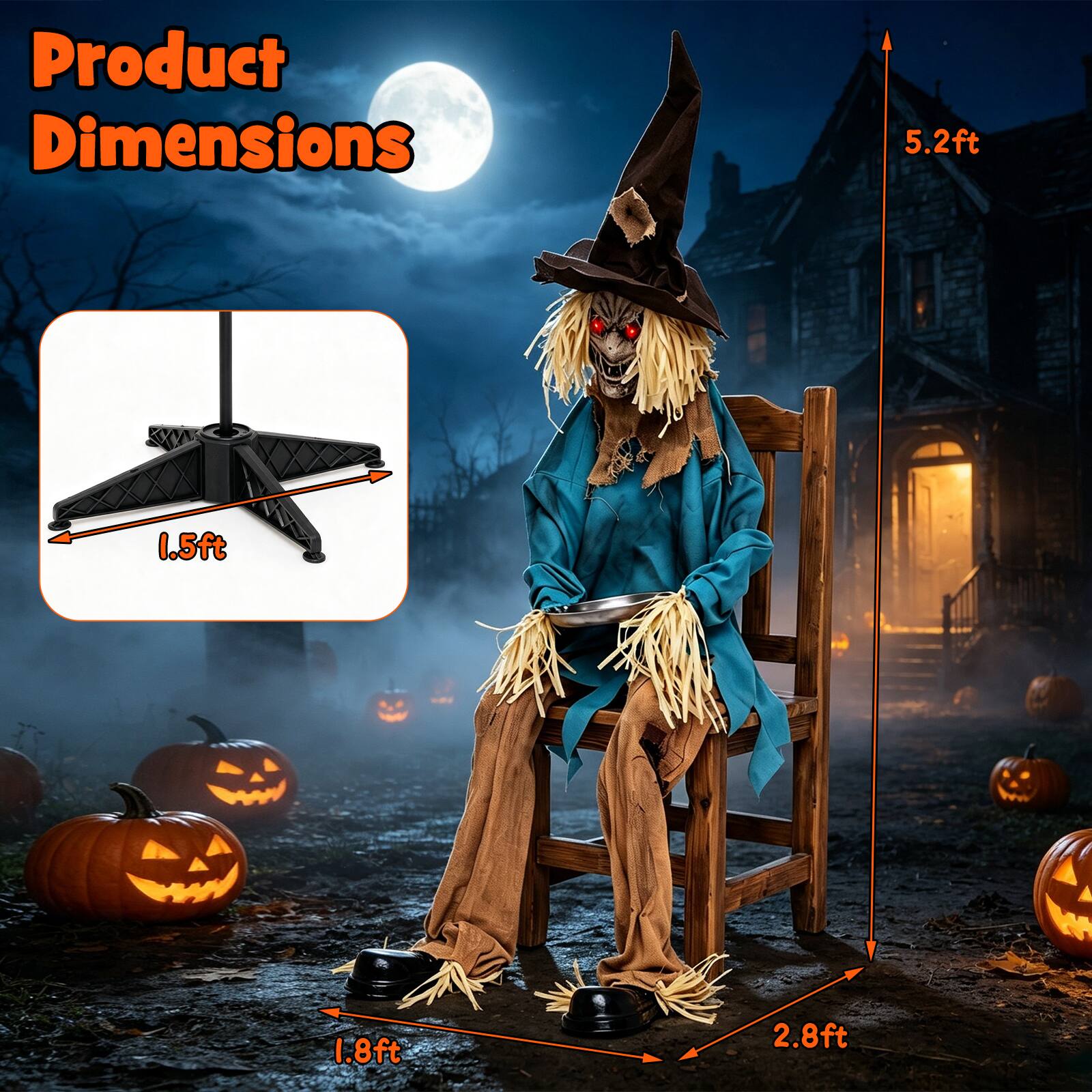 Product Dimensions
5.2ft
1.5ft
1.8ft
2.8ft