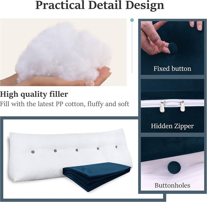 Practical Detail Design

High quality filler
Fill with the latest PP cotton, fluffy and soft

Fixed button
Hidden Zipper
Buttonholes