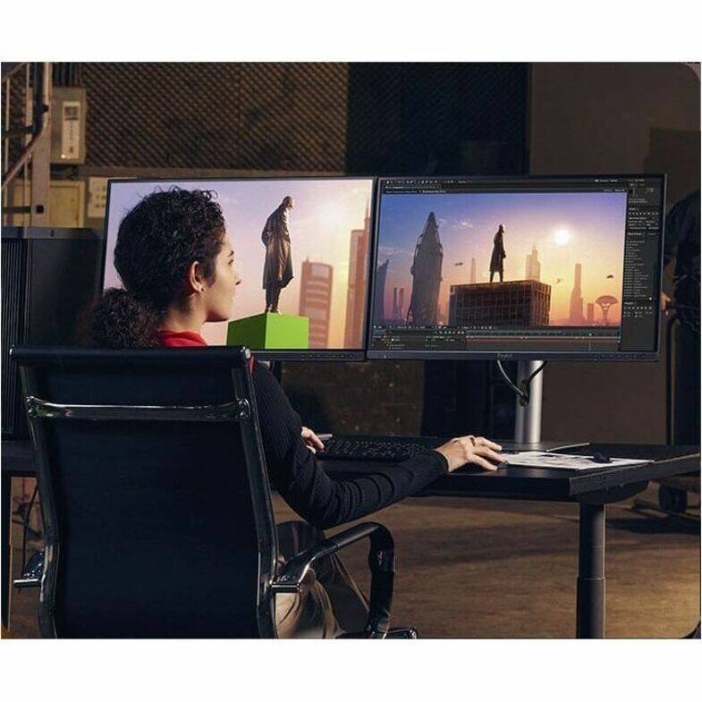 Alt View 3. ASUS - Asus ProArt PA279CDV 27" Class 4K UHD OLED Monitor - 16:9 - Silver - 26.5" Viewable - Quantum Dot OLED - 3840 x 2160 - Silver.