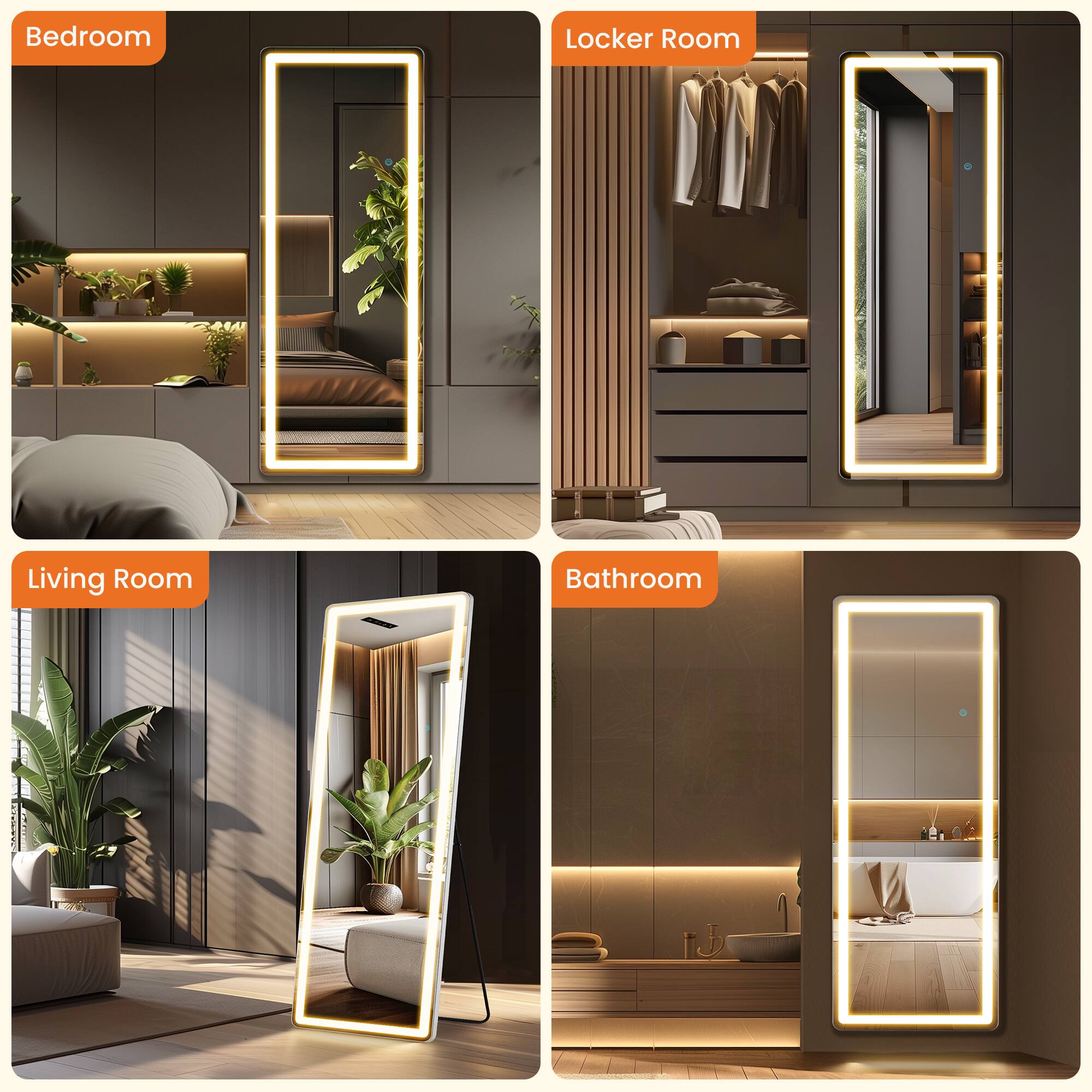 - Bedroom
- Locker Room
- Living Room
- Bathroom