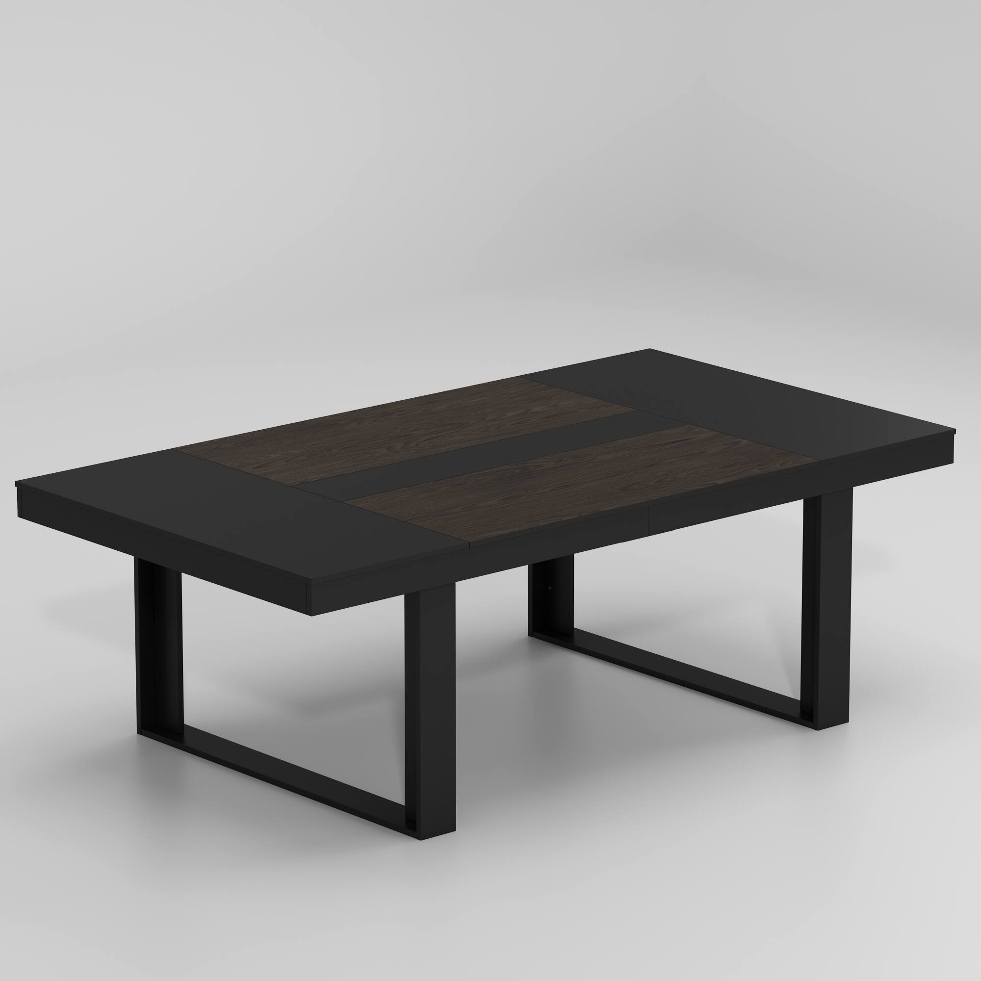 Left. FUFU & GAGA - FUFU&GAGA Ergonomic Office Work Table - Team Meeting, Project Collaboration & Productivity Desk - Black.