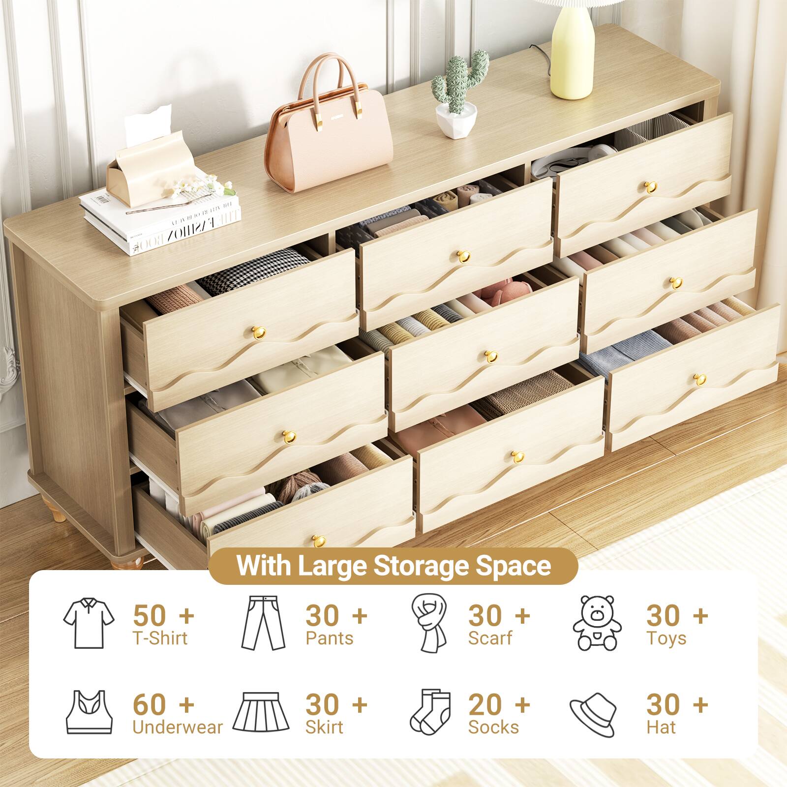 N1 - aIVE a . HII n a FASHION 0  50 + T-Shirt With Large Storage Space 30 + Pants 30 + Scarf 30 + Toys 60 + Underwear 30 + Skirt 20 + Socks 30 + Hat