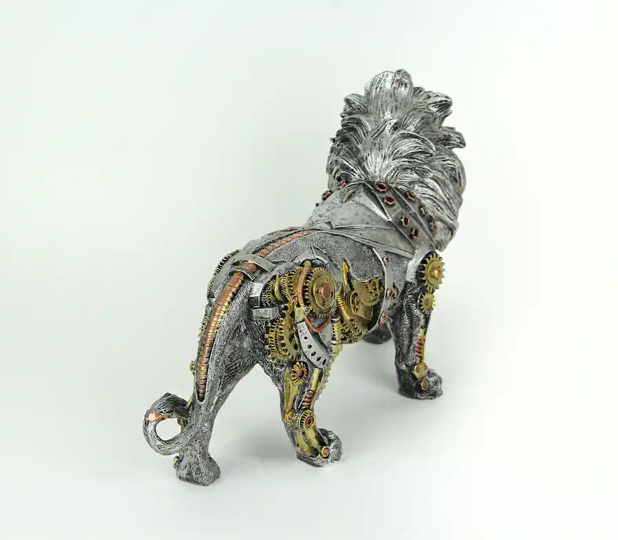 Everspring Import Co. Mechanical Steampunk Cyborg African Lion Statue ...