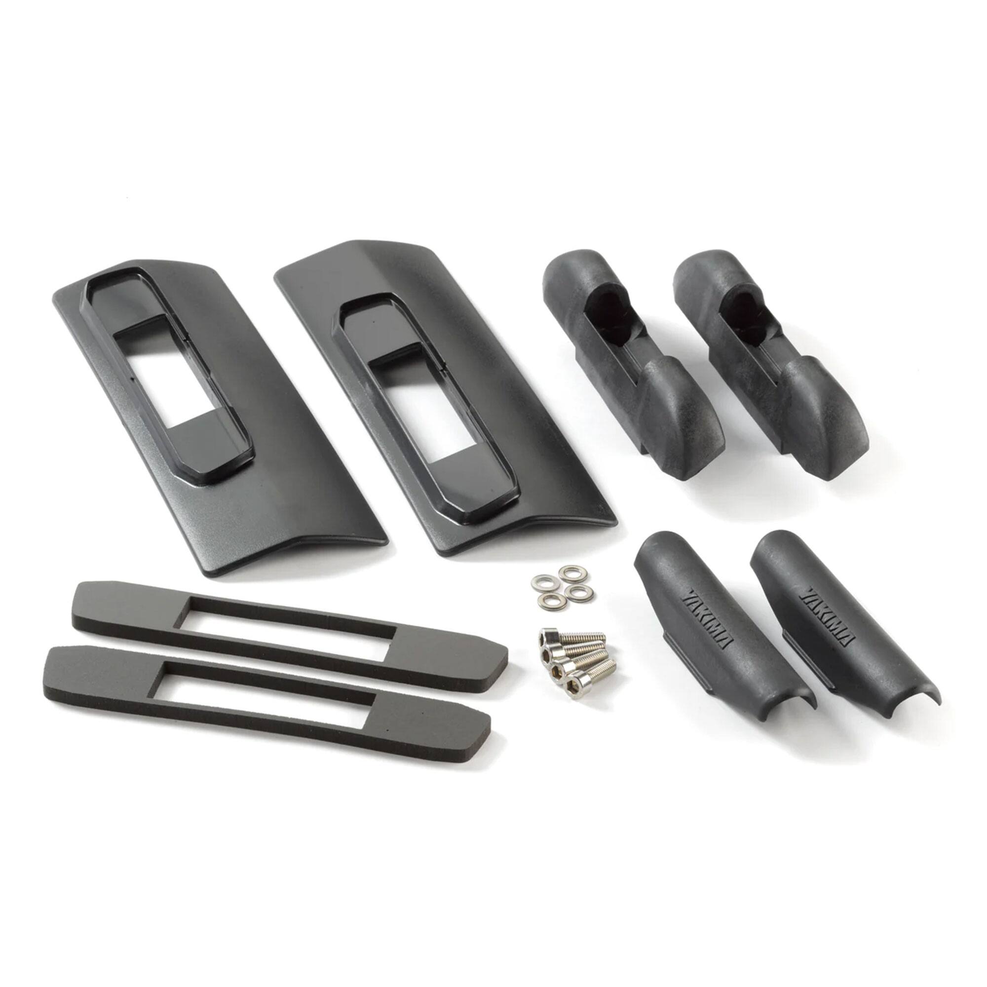 Front. Yakima - YAKIMA Landing Pad 9, Fixed Point Roof Mounts for 03-11 Honda Element, Set of 2 - Black.