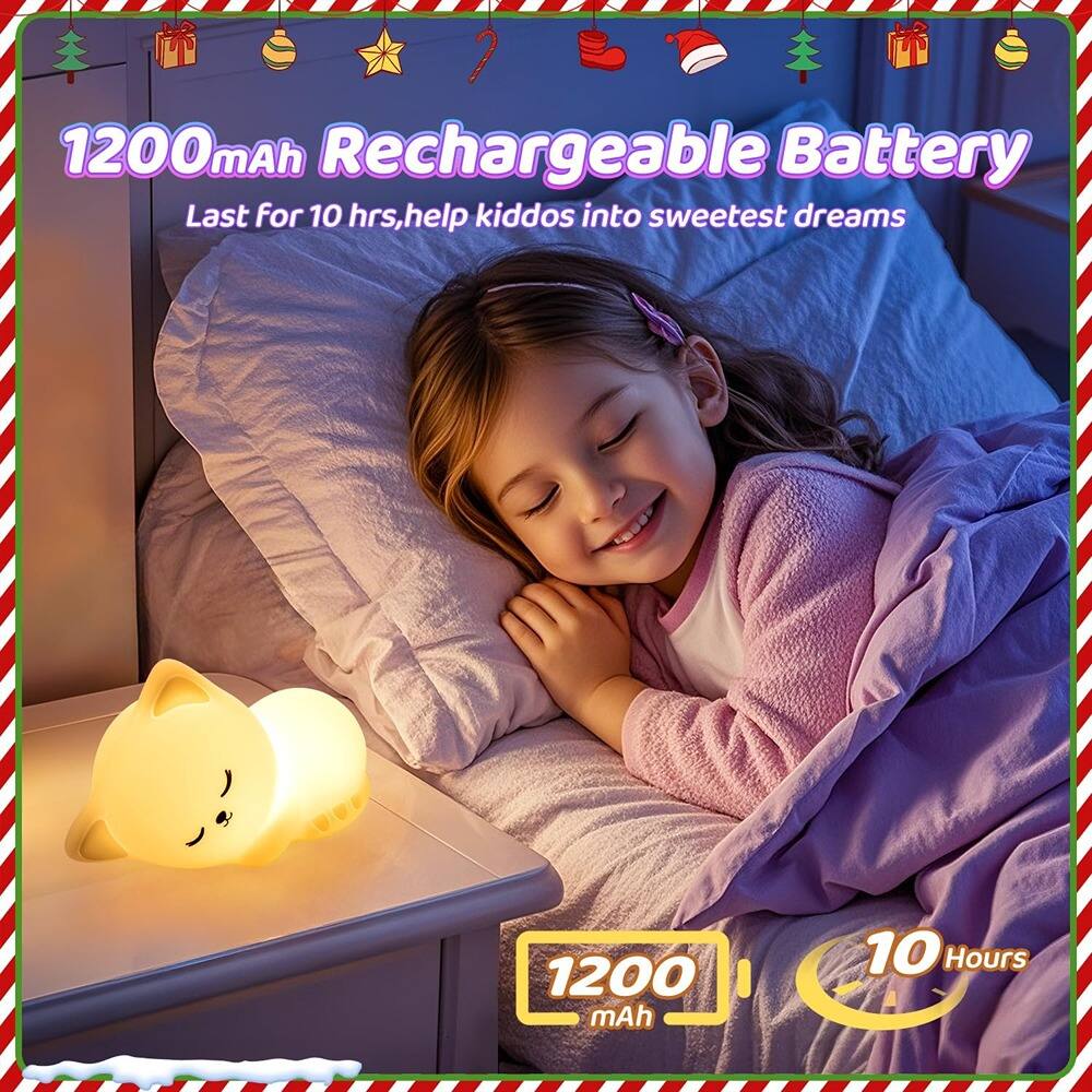 1200mAh Rechargeable Battery  
Last for 10 hrs, help kiddos into sweetest dreams  

1200 mAh  
10 Hours