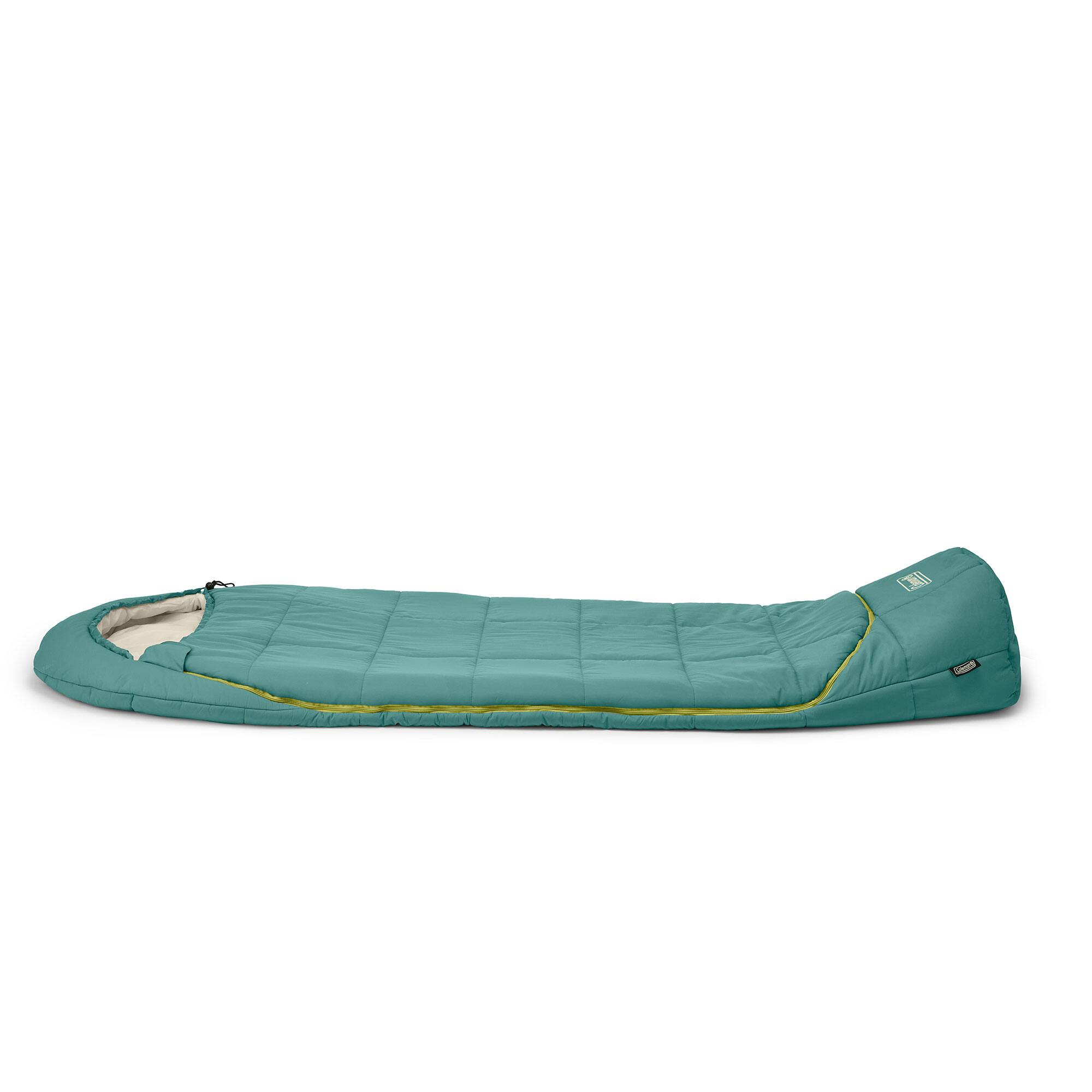 Alt View 8. Coleman - Coleman Big Bay Tall Mummy Foot Ventilation Compression Sleeping Bag, 40 Degree - Green.