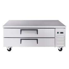 BEARSOLIM - 2 Drawer Undercounter Refrigerator 33 41F,48" Refrigerated Chef Base Ventilated Cooling - sliver