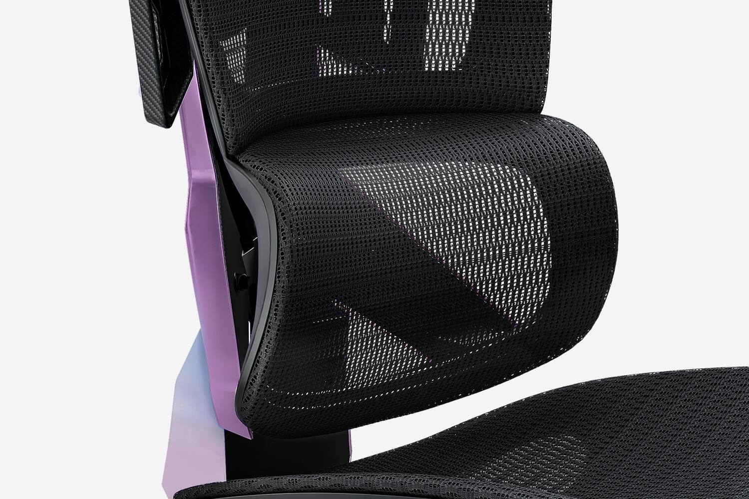 Left. AndaSeat - X-Air Pro Mesh Office Gaming Chair with Dynamic Lumbar Support, 3D Headrest, 5D Armrests & Adjustable Recline - Celeste.