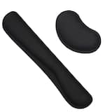 Kitcheniva - Keyboard & Mouse Wrist Rest Pad Set - Black