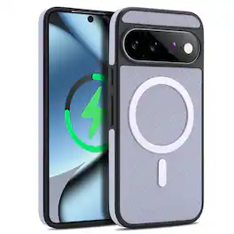 UUCOVER - Magnetic Case for Google Pixel 11 Pro, Shockproof TPU+PC Case Compatible with MagSafe Slim Back Cover - Purple