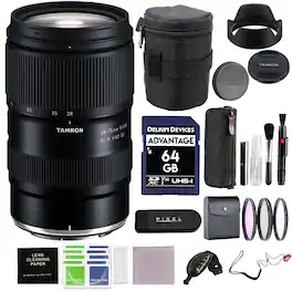 Tamron - 28-75mm f/2.8 Di III VXD G2 Lens for Nikon Z-Mount with Advanced Accessories & Travel Bundle | AFA063Z-700 - Black