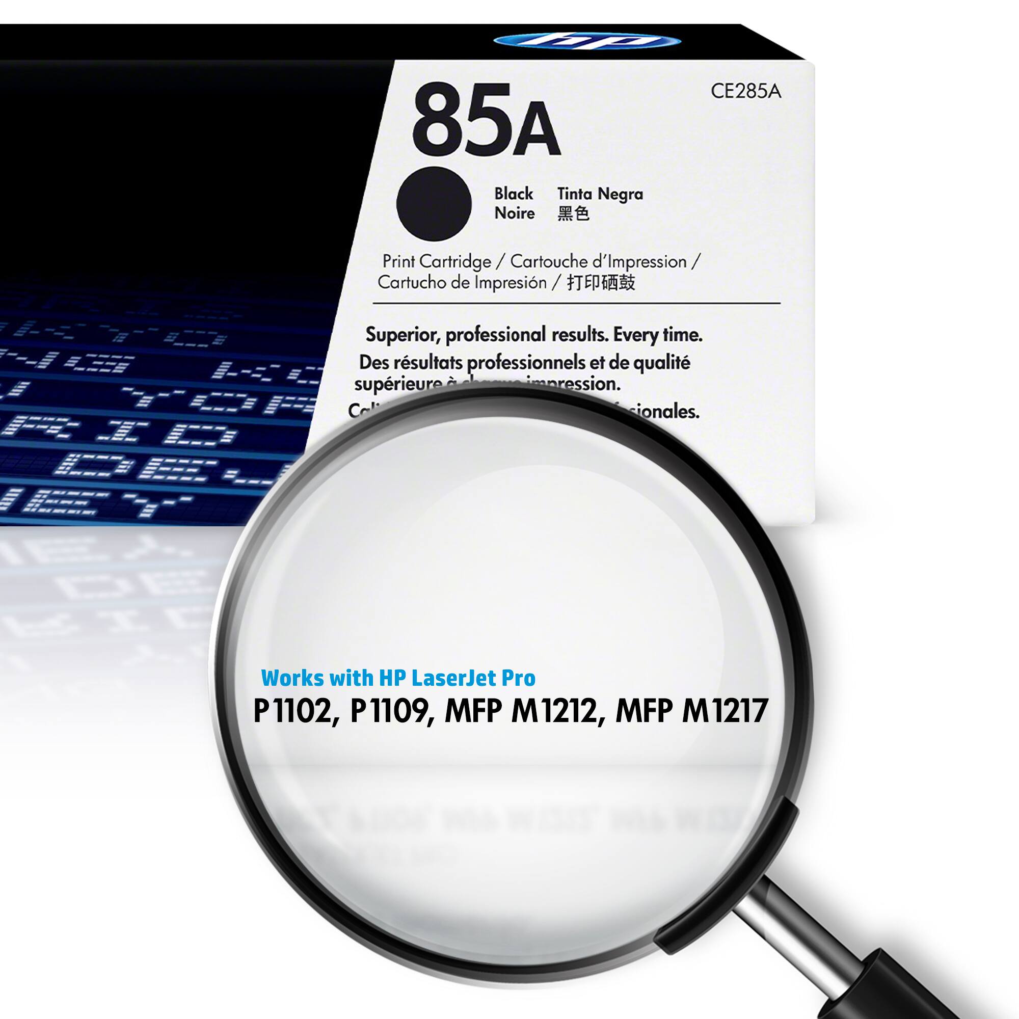 Alt View 1. HP - 85A Toner Cartridge - Black.