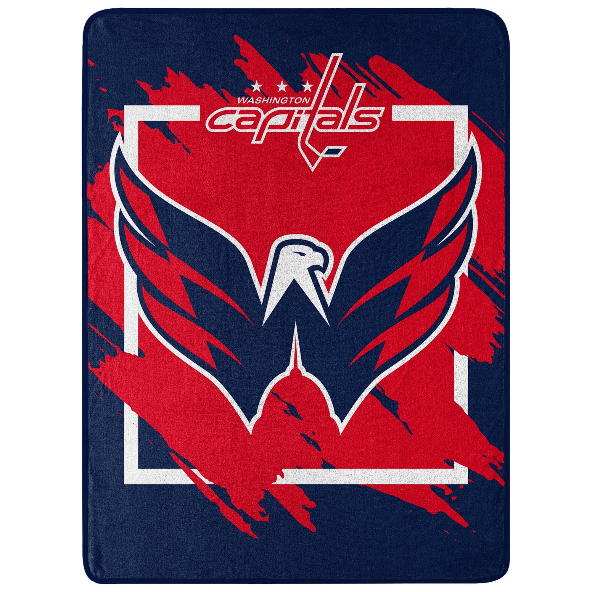 Northwest - Washington Capitals 46" x 60" Dimensional Micro Raschel Plush Throw Blanket - Navy