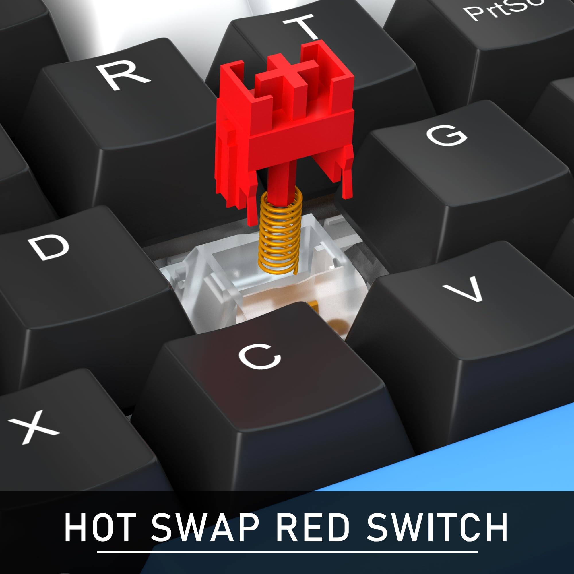 R T PrtSc G D X C V  
HOT SWAP RED SWITCH
