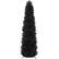 Front. Best Choice Products - Best Choice Products 12ft Black Artificial Holiday Christmas Pencil Tree w/ 1,800 Tips, Metal Base - Black.