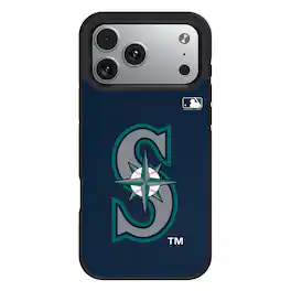 Keyscaper - MLB - Seattle Mariners Personalized Bump Case with 8.2ft Drop Protection - 15 Plus - Multicolor