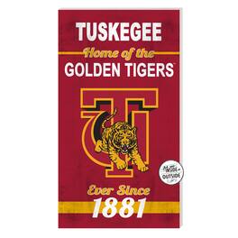 Jardine - Tuskegee Golden Tigers 11'' x 20'' Home Of The Sign - Maroon