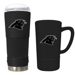 Great American Products - Carolina Panthers 24oz. Stealth Draft Tumbler and 15oz. Stealth Jump Mug Set - Multicolor