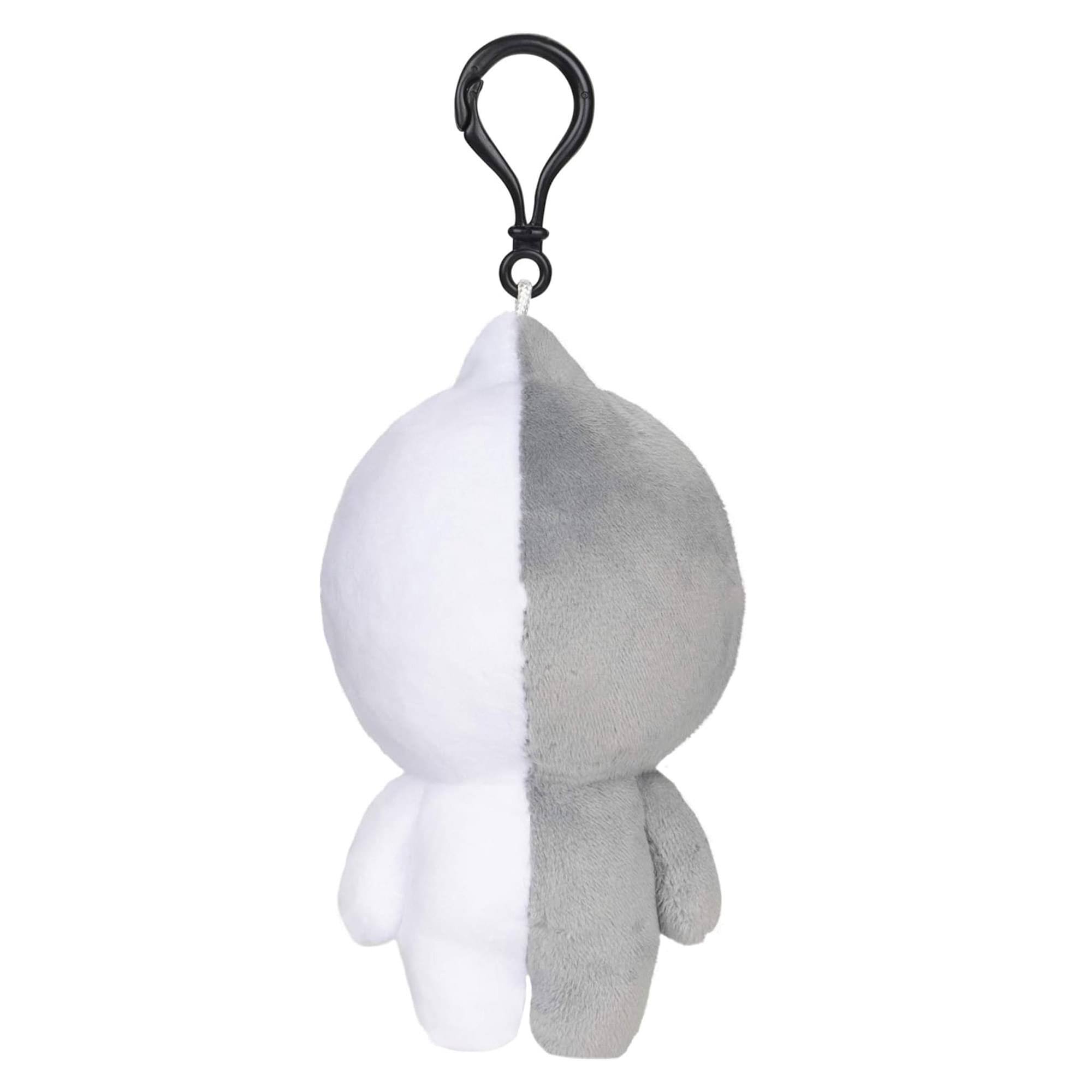 Alt View 2. Gund - Line Friends BT21 4 Inch Plush Backpack Clip | Van - Gray.