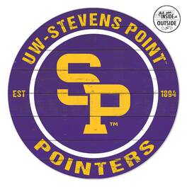 Jardine - Wisconsin-Stevens Point Pointers 20" x 20" Indoor/Outdoor Circle Sign - Purple
