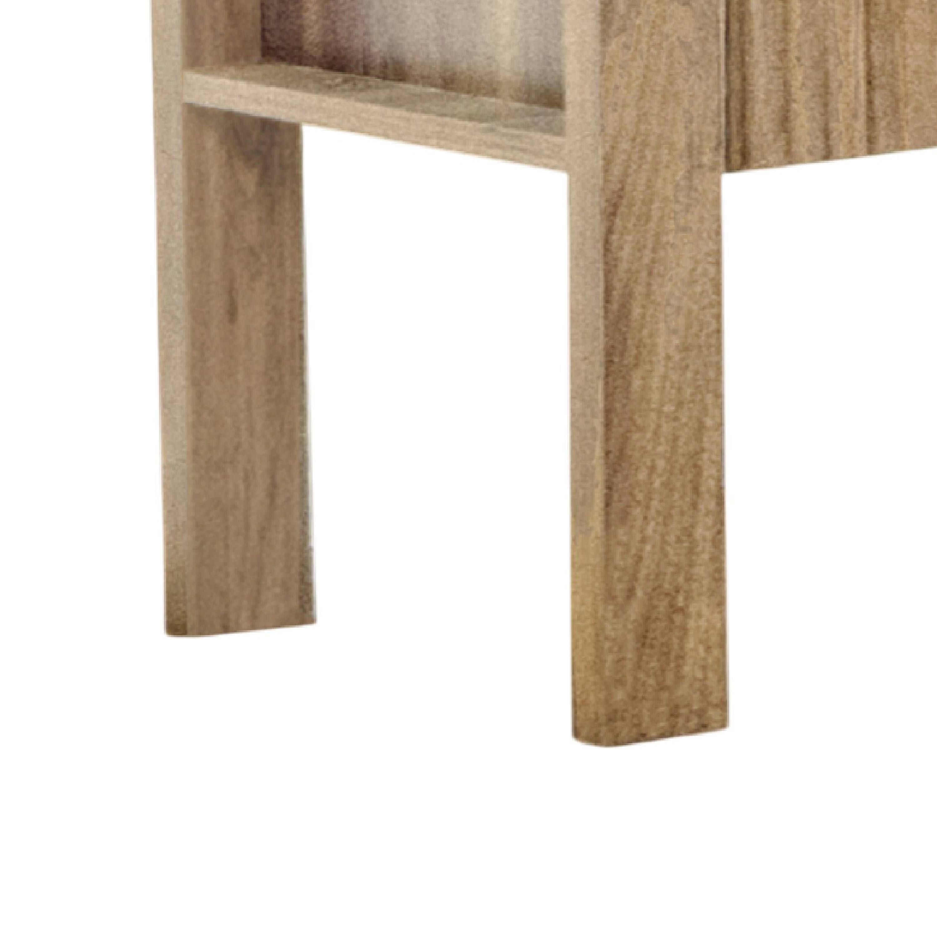 Manhattan Lane Modern Side End Table, 1 Drawer, 22x16 Inch Top Natural ...