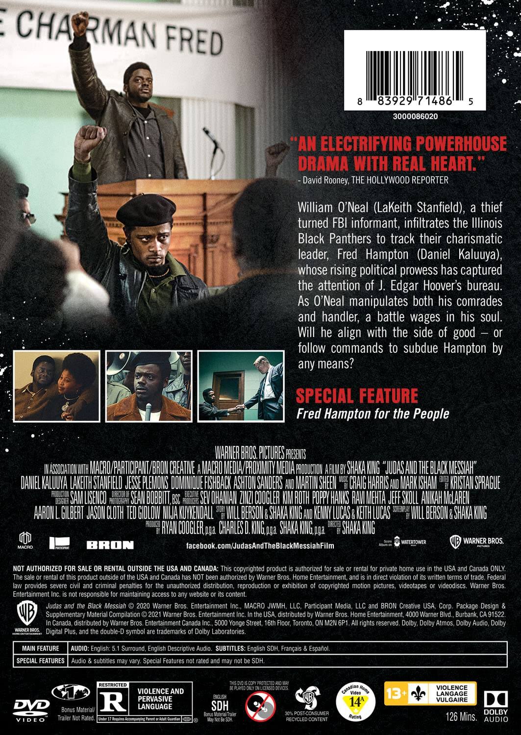 Alt View 1. Judas and the Black Messiah [DVD].