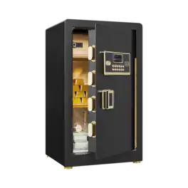 Akoasm - Digital Security Safe Box with Keypad and Keys, Anti-Theft Home Safe for Money, Jewelry, Documents w/ LED Light