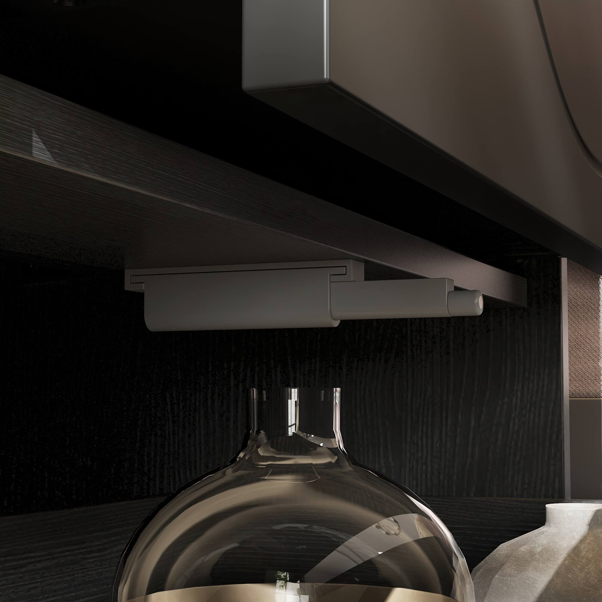 Alt View 10. Famapy - Famapy 2 - Drawer Nightstand: Modern Storage with Press - to - Open Drawers - Black.