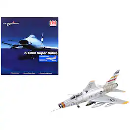 North American F-100D Super Sabre Fighter Aircraft "FW-871,France" 1958 US Air Force 1/72 Die Cast Model by Hobby Master