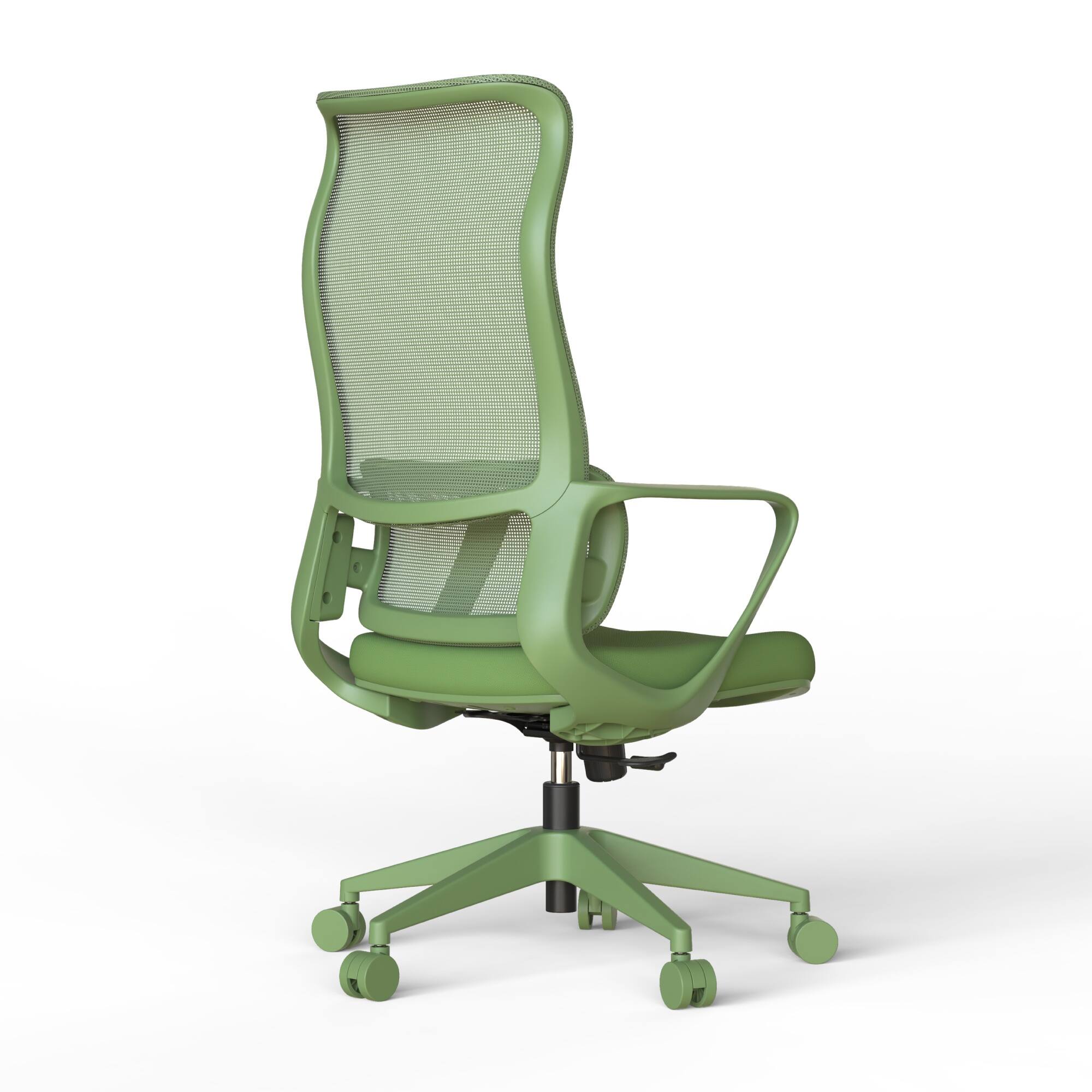 Left. Boyel Living - High-Back Ergonomic Mesh Executive Office Chair with Adjustable Lumbar Support - Green.