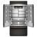 Back. KitchenAid - 24.2 Cu. Ft. Built-In French Door Bottom Mount Refrigerator - Black Ore.
