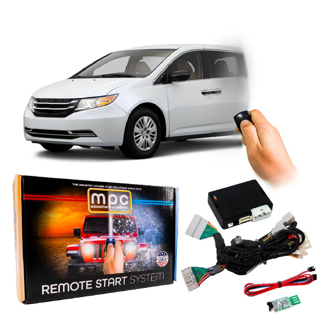 MPC - Remote Start Kit For Honda Odyssey 2014-2017 | Plug and Play | 3X Lock to Start - Black