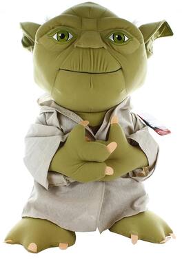 Star Wars - Super Deluxe 24" Talking Plush: Yoda - Beige
