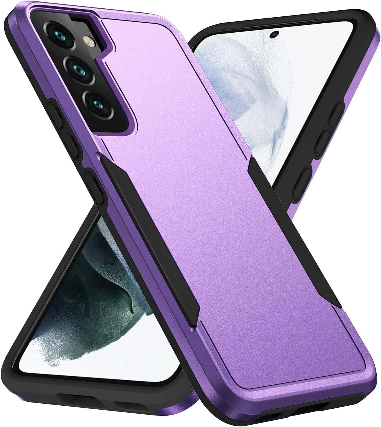 Entronix - Galaxy A35 Case - Dual-Layer Soft-Touch Protective Cover for Ultimate Protection - Purple