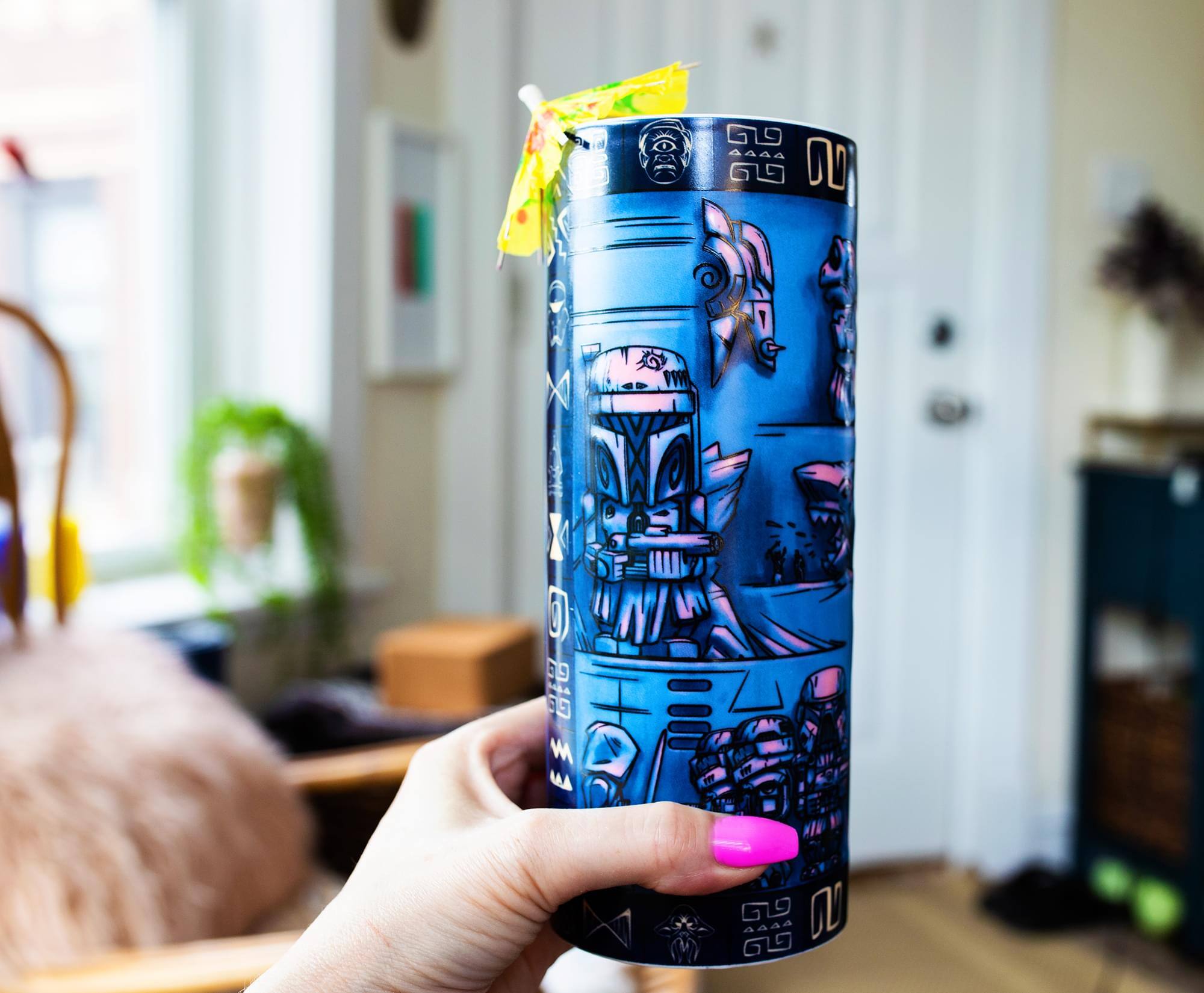 Alt View 2. Star Wars - Geeki Tikis Star Wars: The Mandalorian Season 2 Scenic Ceramic Mug | 24 Ounces - Blue.