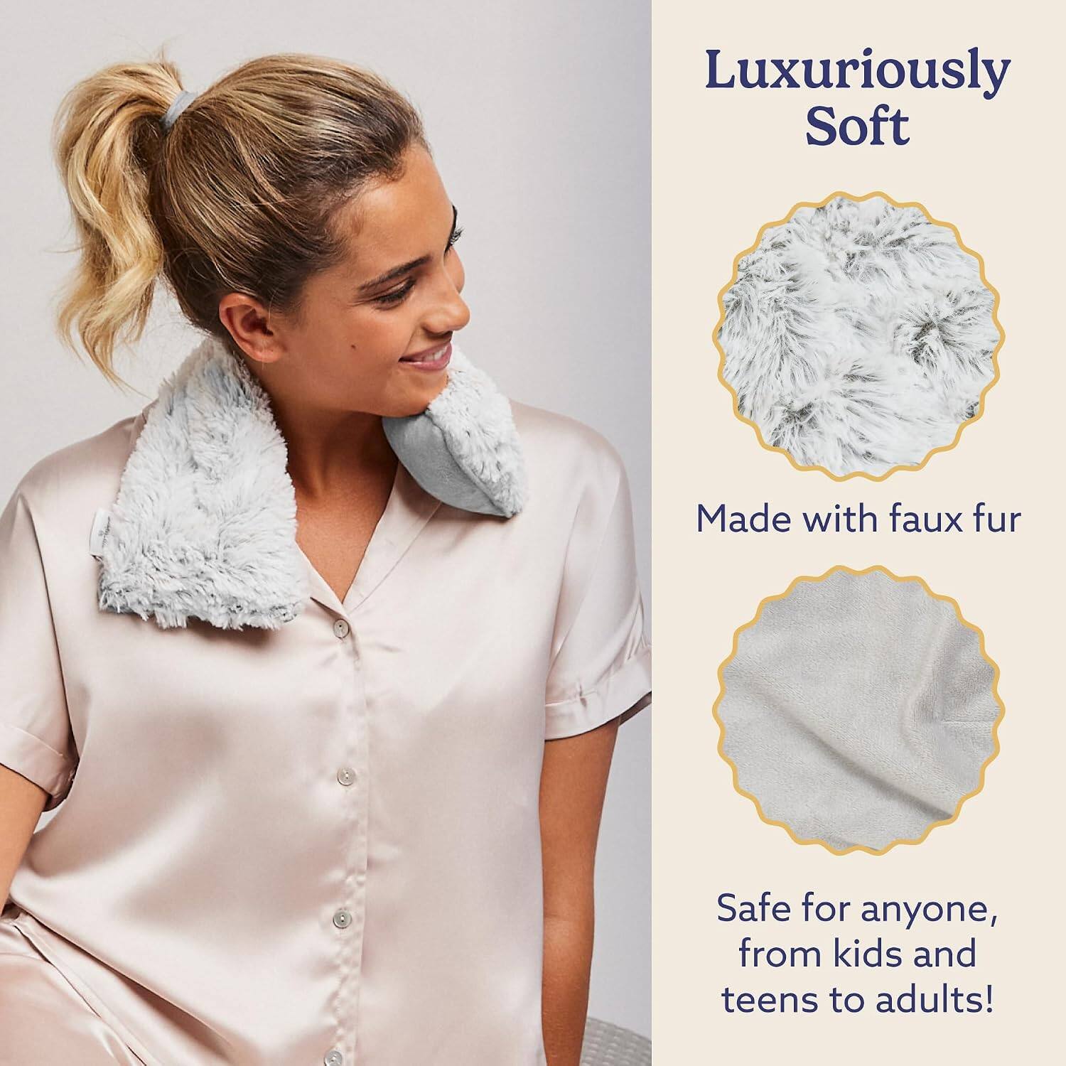 Luxuriously Soft  
Made with faux fur  
Safe for anyone, from kids and teens to adults!