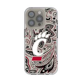 Keyscaper - NCAA - Cincinnati Bearcats iPhone Paisley Design Clear Case - 15 - Multicolor