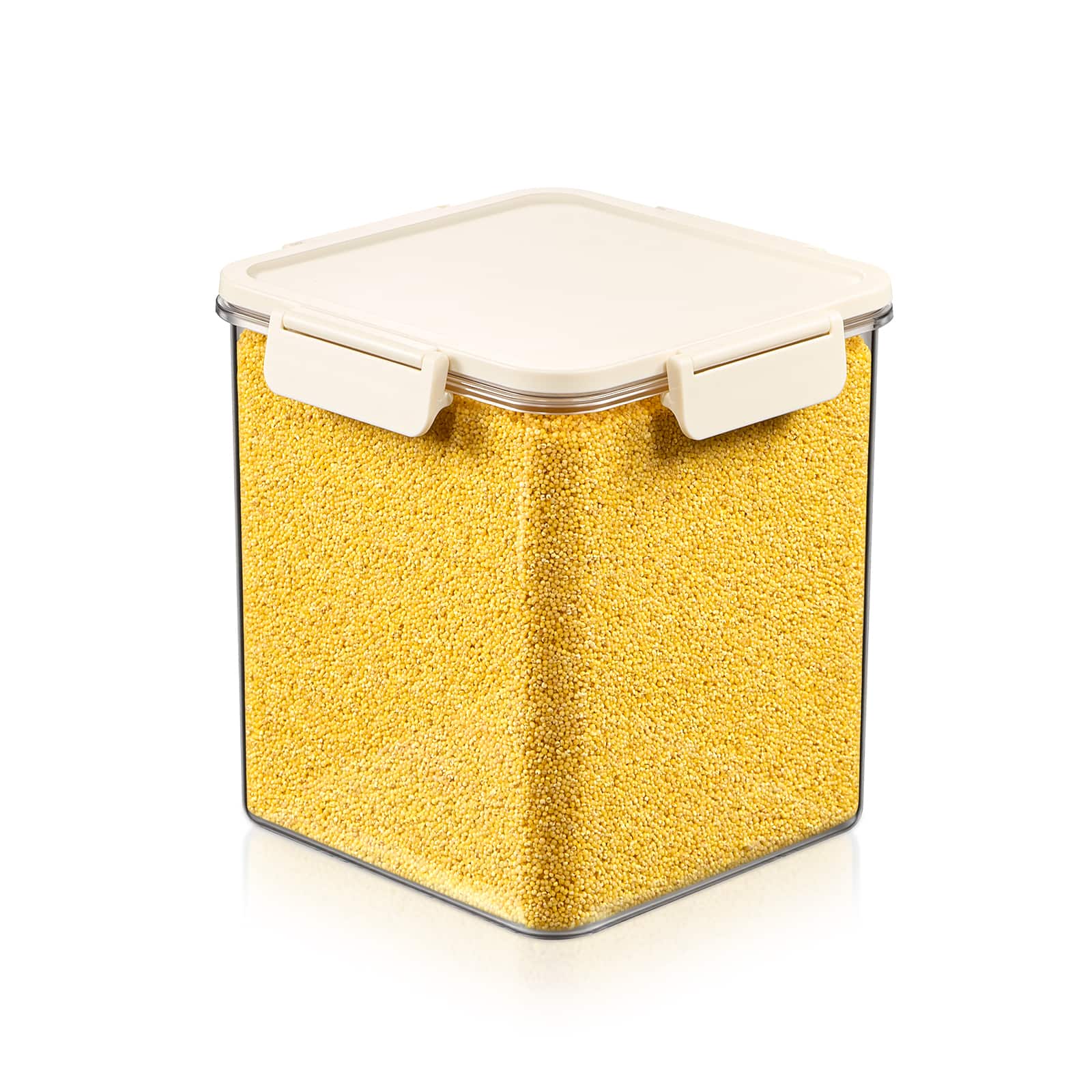 Sorbus - Airtight Food Storage Container- Stackable Pantry Canister with Secure Lid for Rice, Cereal, Flour, Pasta - Clear