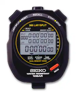 Seiko - S141 AQUATIC STOPWATCH- 300 Memory - Black