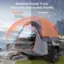 Multifunctional Truck Tent with Removable Rainfly Removed Installed Clear Vision Privacy Protection Good Ventilation Rain Protection