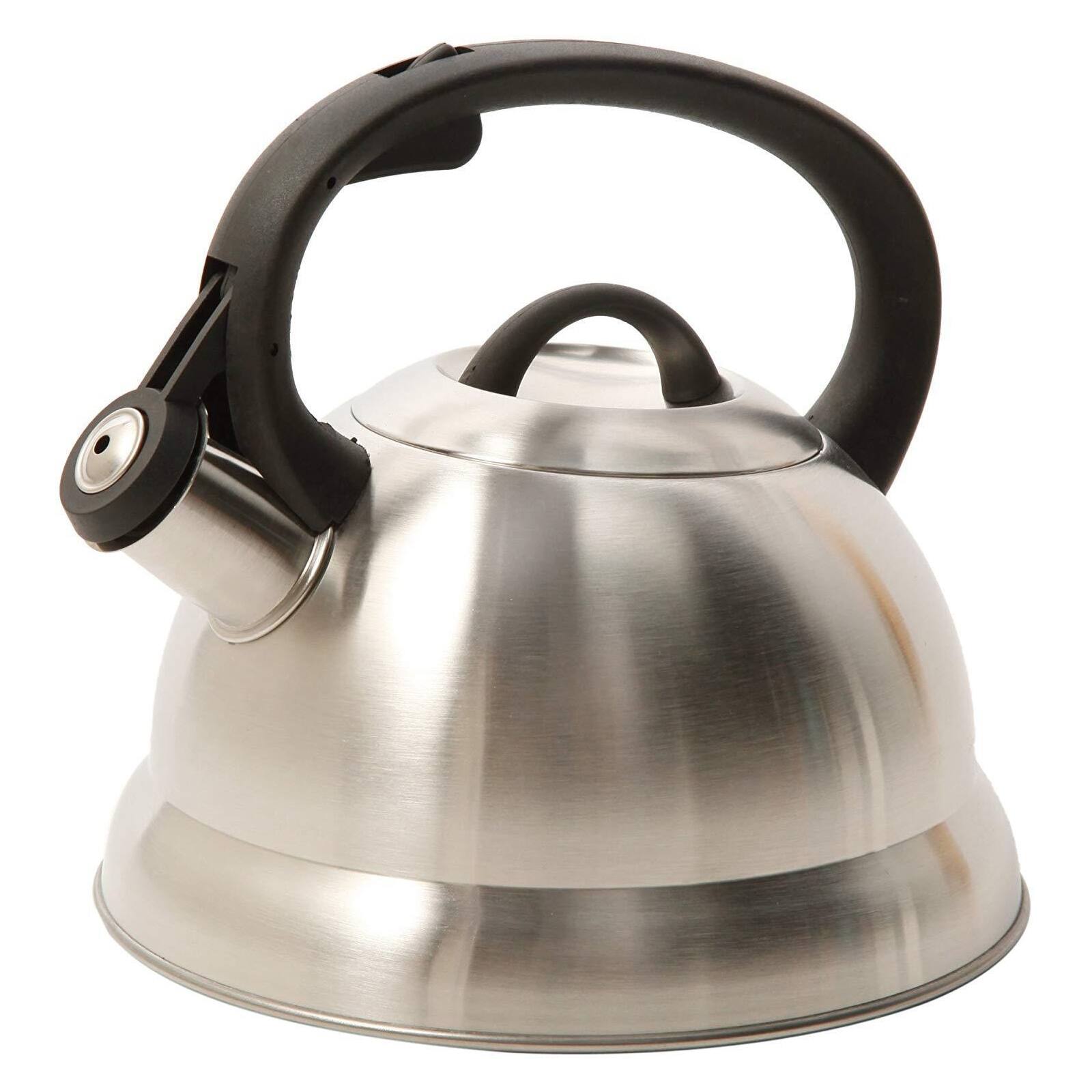 Alt View 3. Mr. Coffee - Mr. Coffee Flintshire 1.75 Quart Stainless Steel Whistling Tea Kettle - Silver.