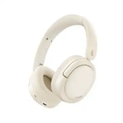 Front. Edifier - W800BT Pro Wireless Noise Cancellation Over-Ear Headphones - Ivory.