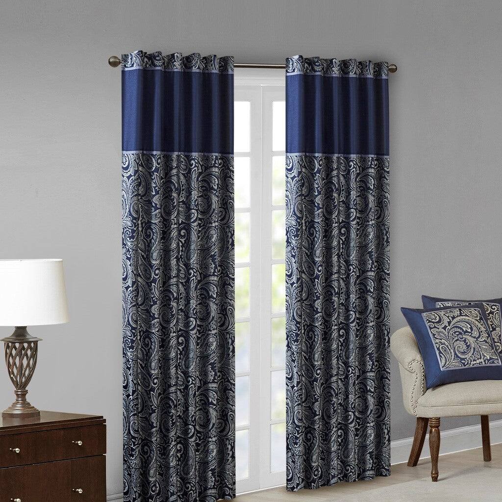 Alt View 5. BreeBe - Jacquard Curtain Panel Pair(2 Pcs Window Panels) - Multicolor.