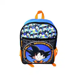 Bioworld - Dragon Ball Z Goku 16 Inch Kids Backpack - Blue