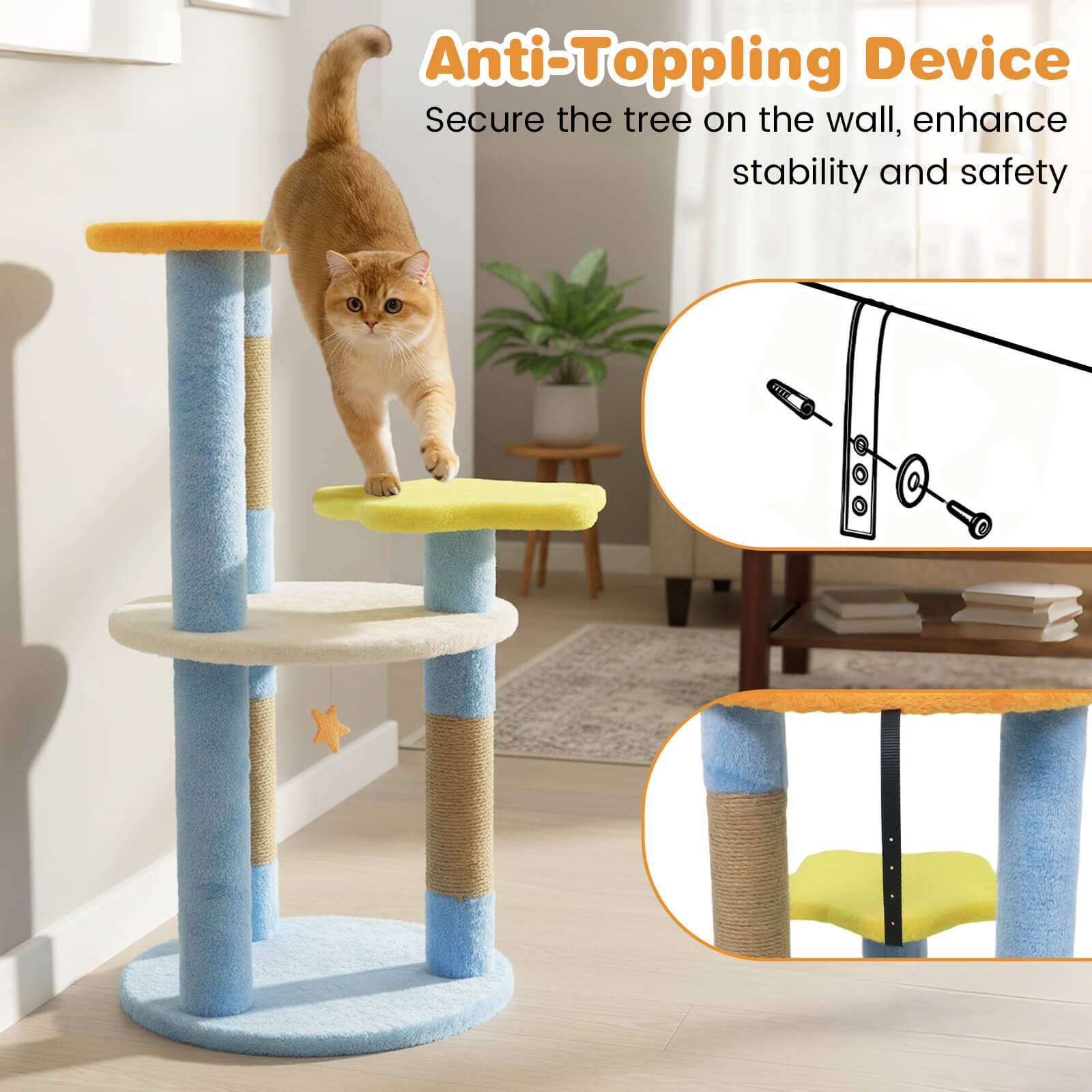 Anti-Toppling Device  
Secure the tree on the wall, enhance stability and safety