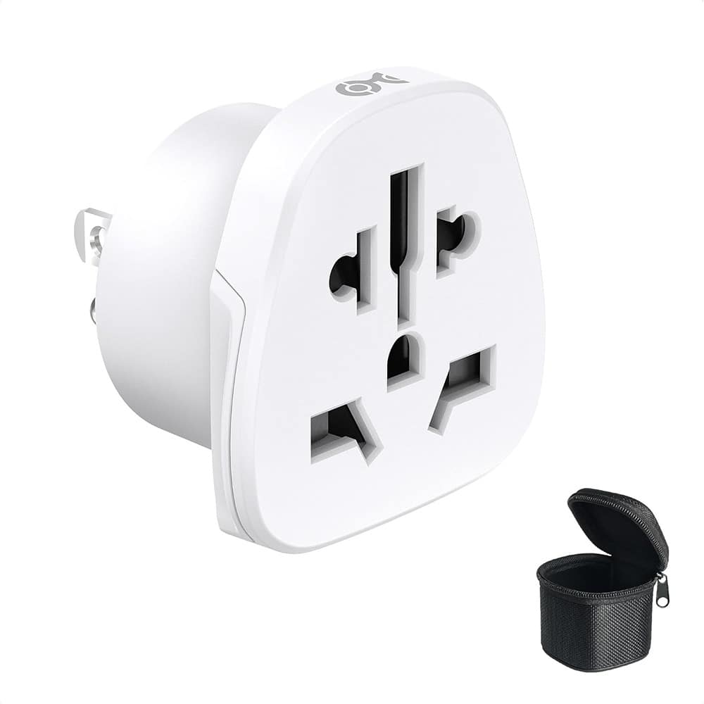 Schertz - Cable Matters Universal Travel Adapter – World to US Plug Converter - White