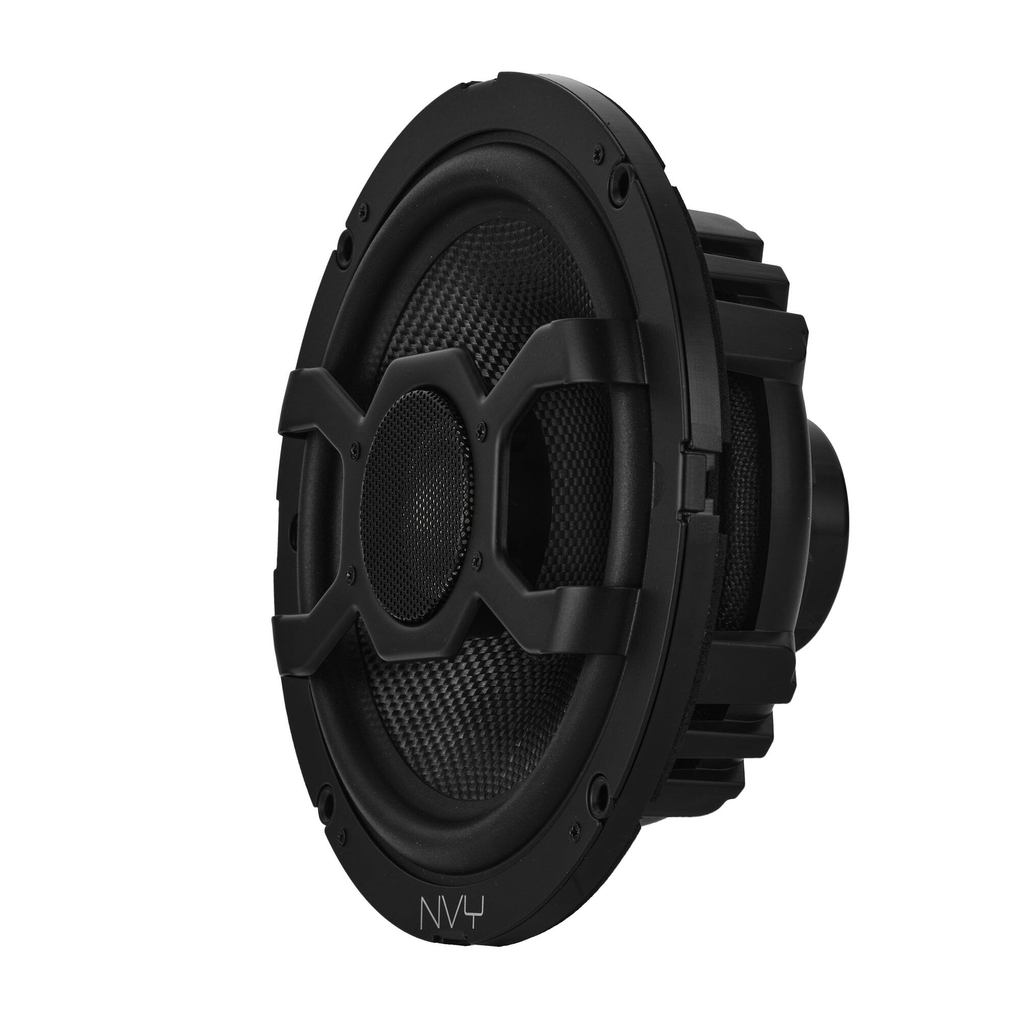 Left. DS18 Audio - 6.5" Component Speaker System With Glass Fiber Cone and Neodymium Magnet | 120W RMS 4-Ohm - Black.