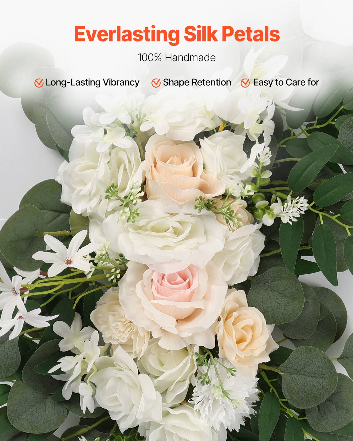 Everlasting Silk Petals  
100% Handmade  

- Long-Lasting Vibrancy  
- Shape Retention  
- Easy to Care for