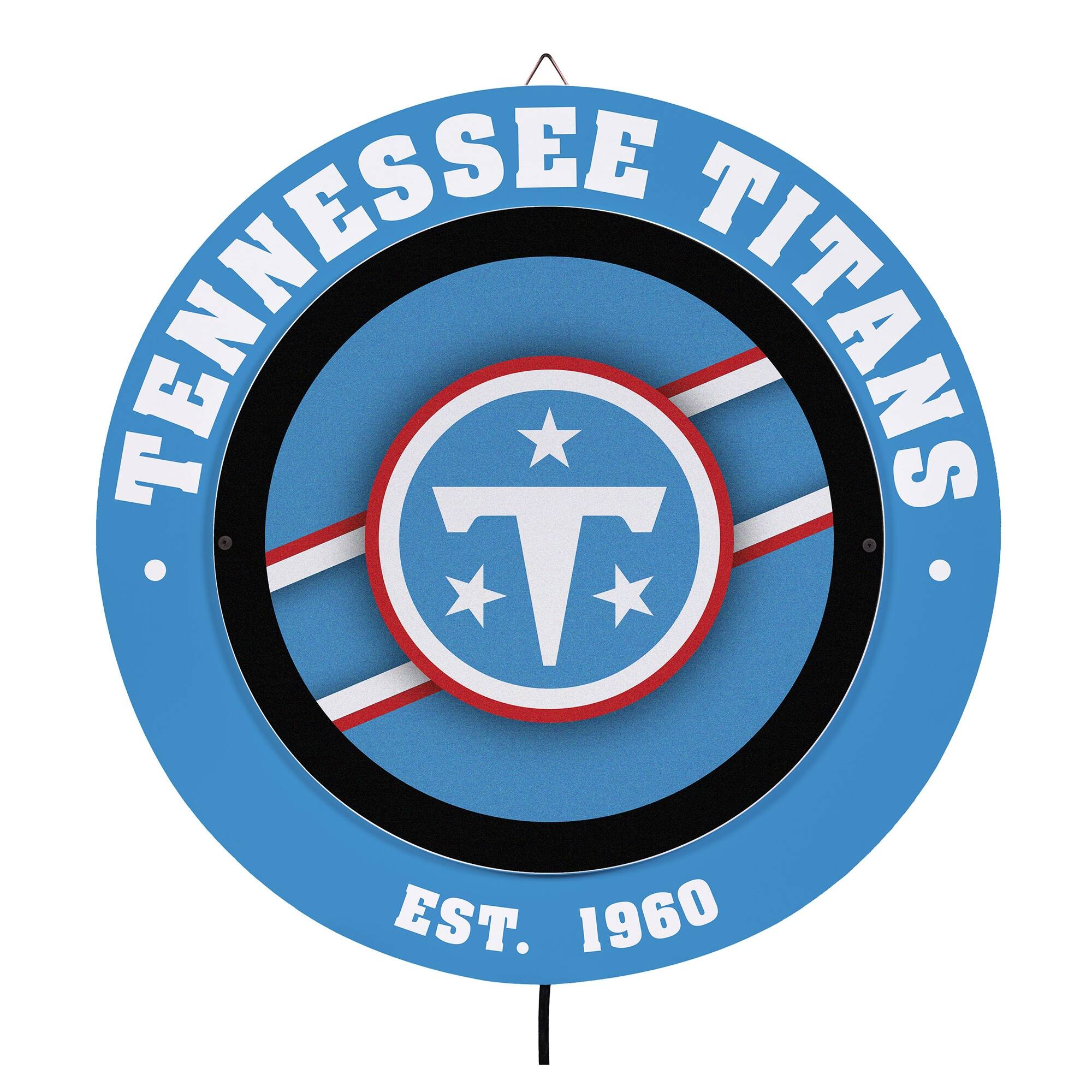 Tennessee Titans 15" LED Round Metal Lit Wall Sign