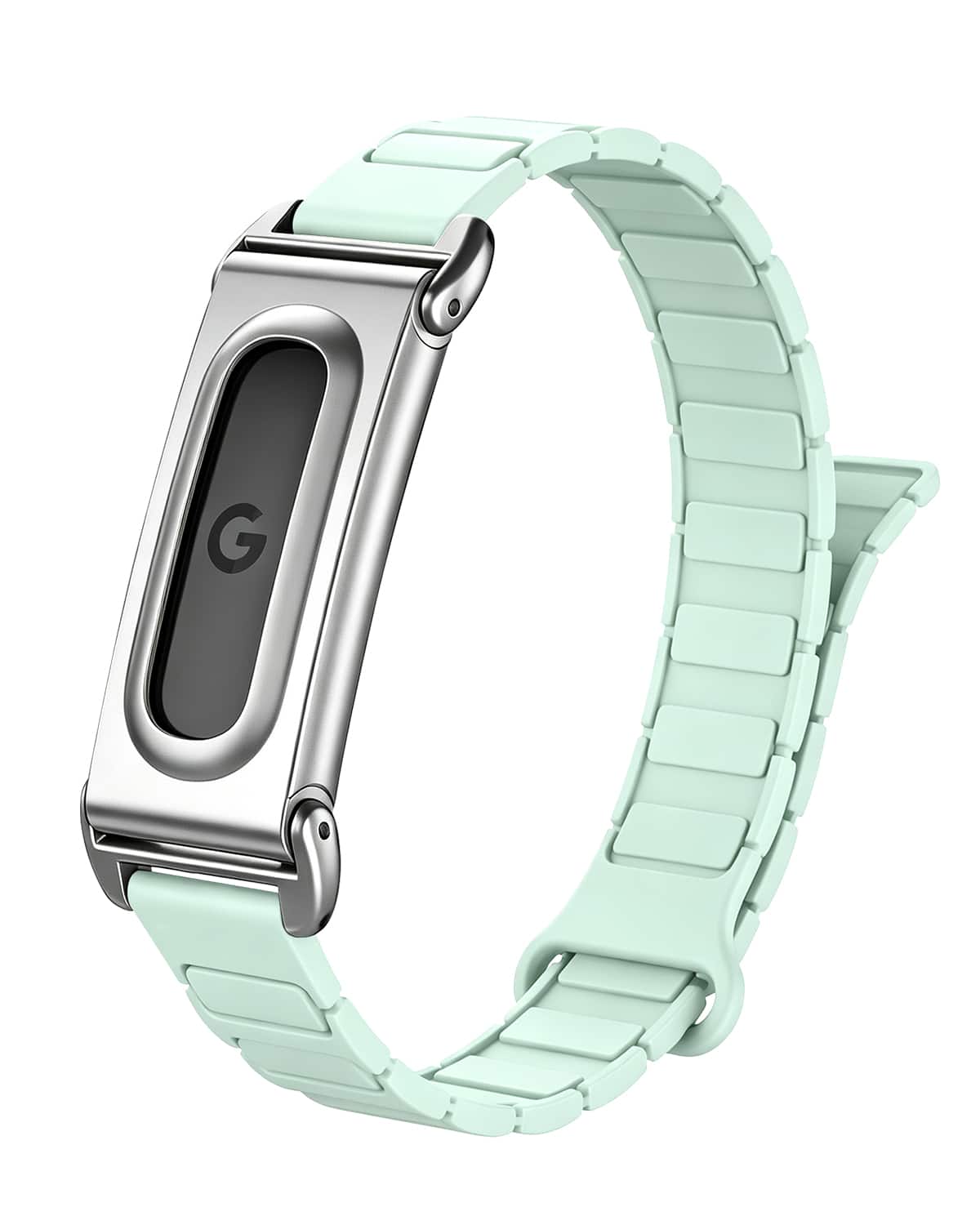 Fintie - Magnetic Silicone Sport Loop Band for Google Fitbit Air, Soft Silicone Adjustable Strap Replacement Wristband - Ice Cyan